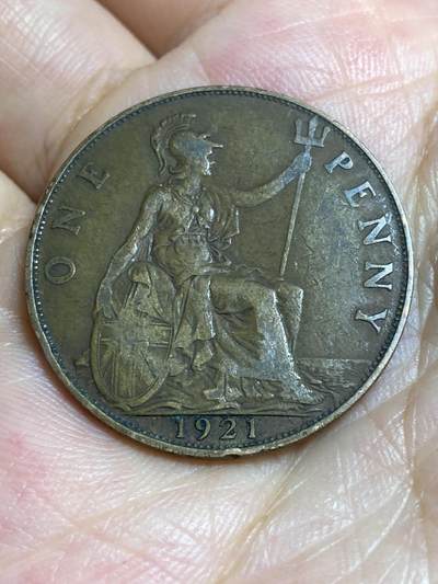 2025年第六十七场(总第九十三场）外国好品散币(免佣金) - 英国🇬🇧1921年1便士(乔治五世第一版)