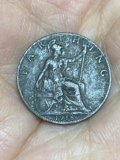 2025年第六十六场(总第九十二场）外国好品散币(免佣金) - 英国🇬🇧1918年1法新(乔治五世第二版，首发年)