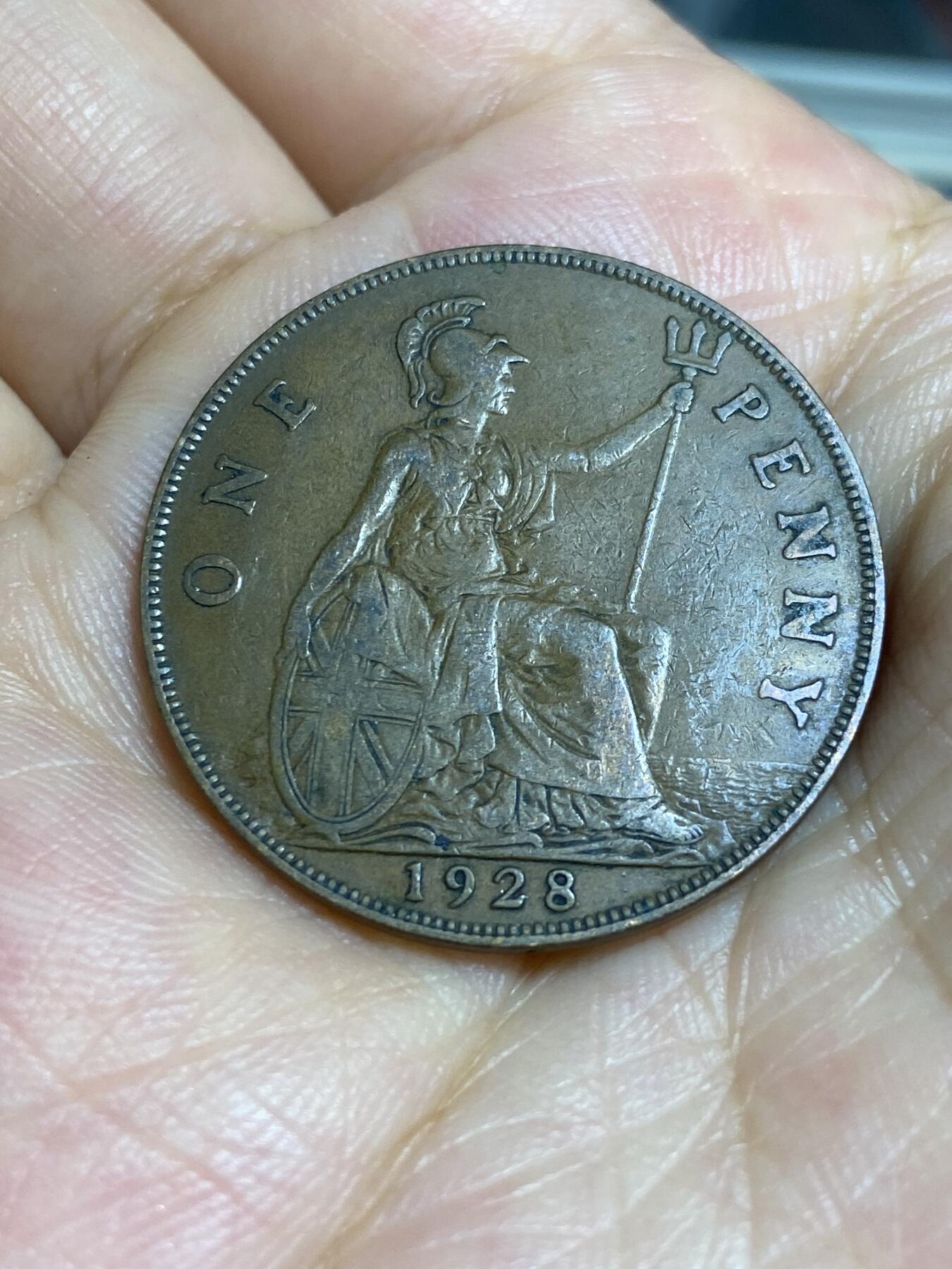 2025年第六十七场(总第九十三场）外国好品散币(免佣金) 英国🇬🇧1928年1便士(乔治五世第三版，首发年)