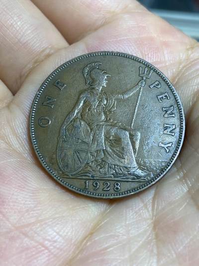 2025年第六十七场(总第九十三场）外国好品散币(免佣金) - 英国🇬🇧1928年1便士(乔治五世第三版，首发年)