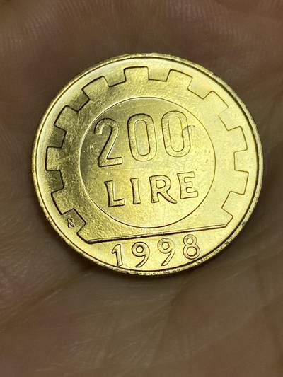 2025年第六十七场(总第九十三场）外国好品散币(免佣金) - 原光好品–意大利🇮🇹1998年200里拉