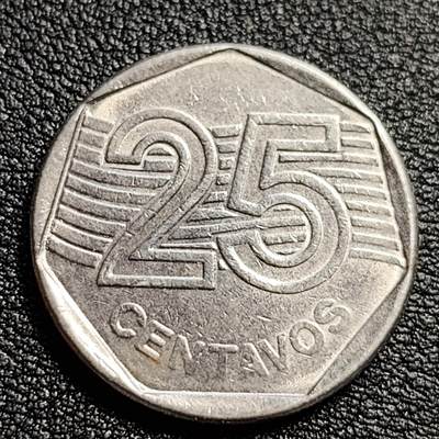 泉币菌-第54场-各国散币场 - 巴西1995年10分 25分 巴西女神纪念币 