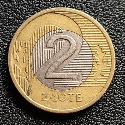 泉币菌-第54场-各国散币场 - 波兰2兹罗提 双色币  21.5mm 鹰徽
