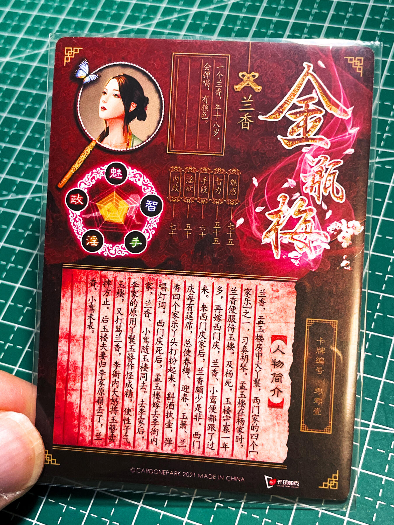 显眼宝23期 都是自己玩的卡 卡玩帕克 金瓶梅 兰香粗闪  1张    63*88