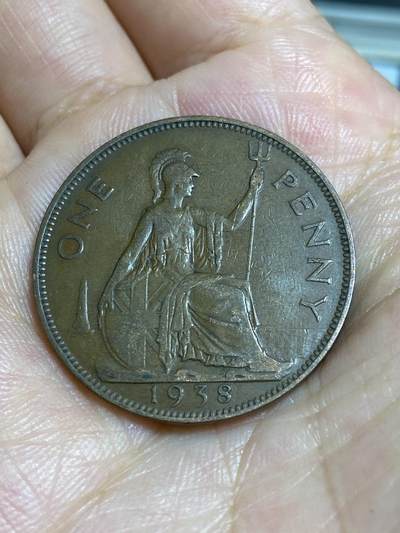 2025年第六十七场(总第九十三场）外国好品散币(免佣金) - 英国🇬🇧1938年1便士(乔治六世第一版，印度皇帝加字版)
