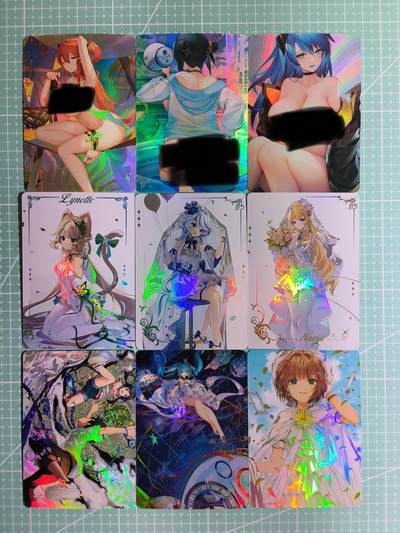 C先生卡牌  第7期 豪杰传亲签·五虎征鸾亲签·西游姬亲签·九州芳华志亲签（持续收拍品。。欢迎送拍） - 【彩闪】游戏动漫  妹卡9张