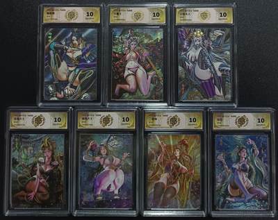 天玑星卡拍第一百零五期《7.17周四截拍》持续收拍收评中 满赠卡需备注 - 焱卡文化 西游姬 蜘蛛精+牛魔王+白骨夫人+金角+银角大王+二郎神+敖润 折光 七张一套 CCG10