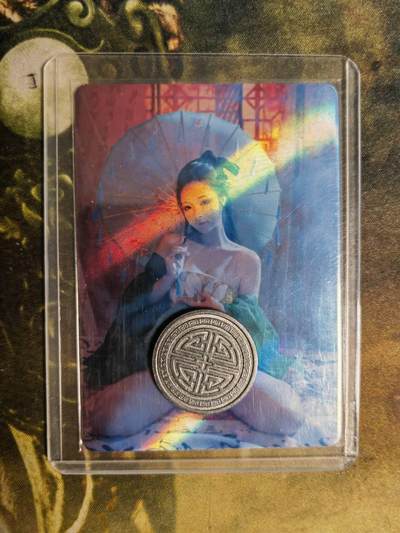 阳大大卡牌超级大甩拍第62期（周五晚上九点截拍，持续收拍品，进群福利早知道） - 福利姬 小逗逗 青蛇造型卡 双面彩闪 带卡夹