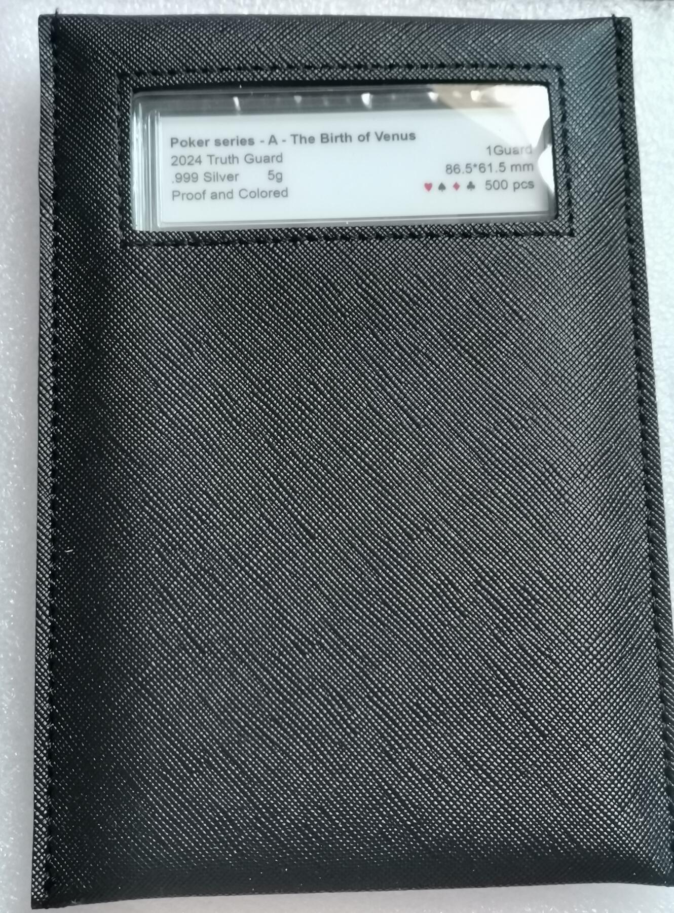 瓶子🏺第199期拍卖会    世界名画纪念卡型银币  精制银币  黑桃A