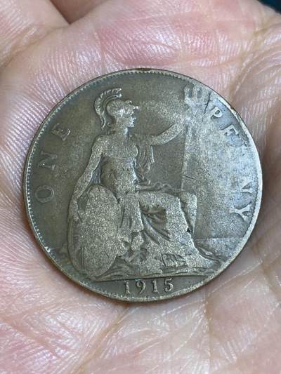 2025年第六十七场(总第九十三场）外国好品散币(免佣金) - 英国🇬🇧1915年1便士(乔治五世第一版)