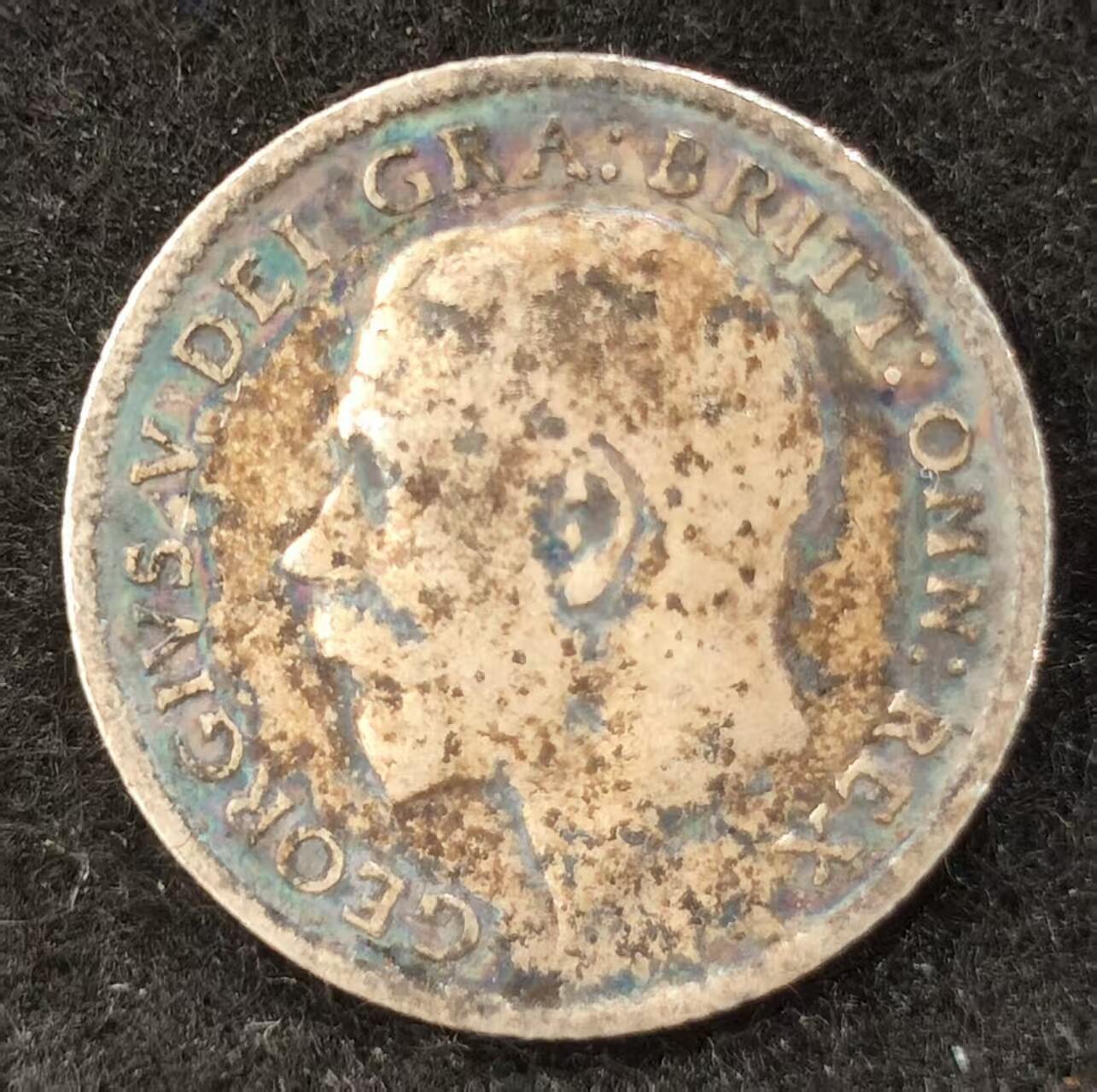 G&W世界散币，银币处理专场（第24场） 英国1914年6便士  银币