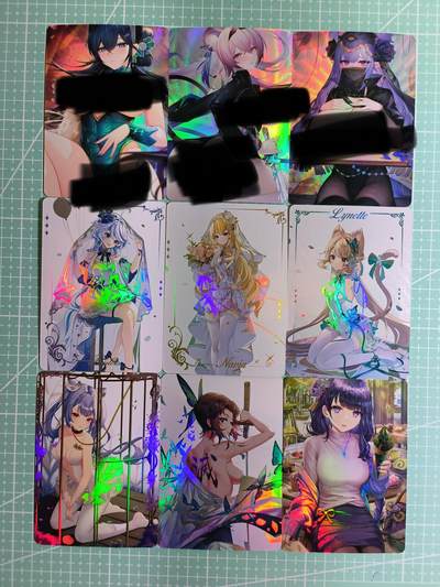 C先生卡牌  第7期 豪杰传亲签·五虎征鸾亲签·西游姬亲签·九州芳华志亲签（持续收拍品。。欢迎送拍） - 原神游戏同人  妹卡9张