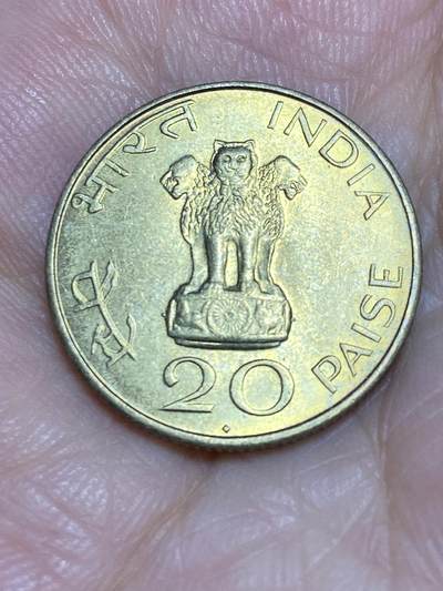 2025年第六十六场(总第九十二场）外国好品散币(免佣金) - 印度🇮🇳1969单年份年20派沙(B版钻石标，孟买造)