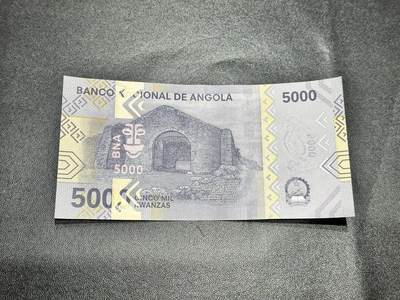 《外钞收藏家》第五百四十七期（本期稀少裸币、刀币、精品评级）（本平台长期征集拍品、欢迎藏友们联系合作） 2023年安哥拉5000 全新 不绝 有压痕