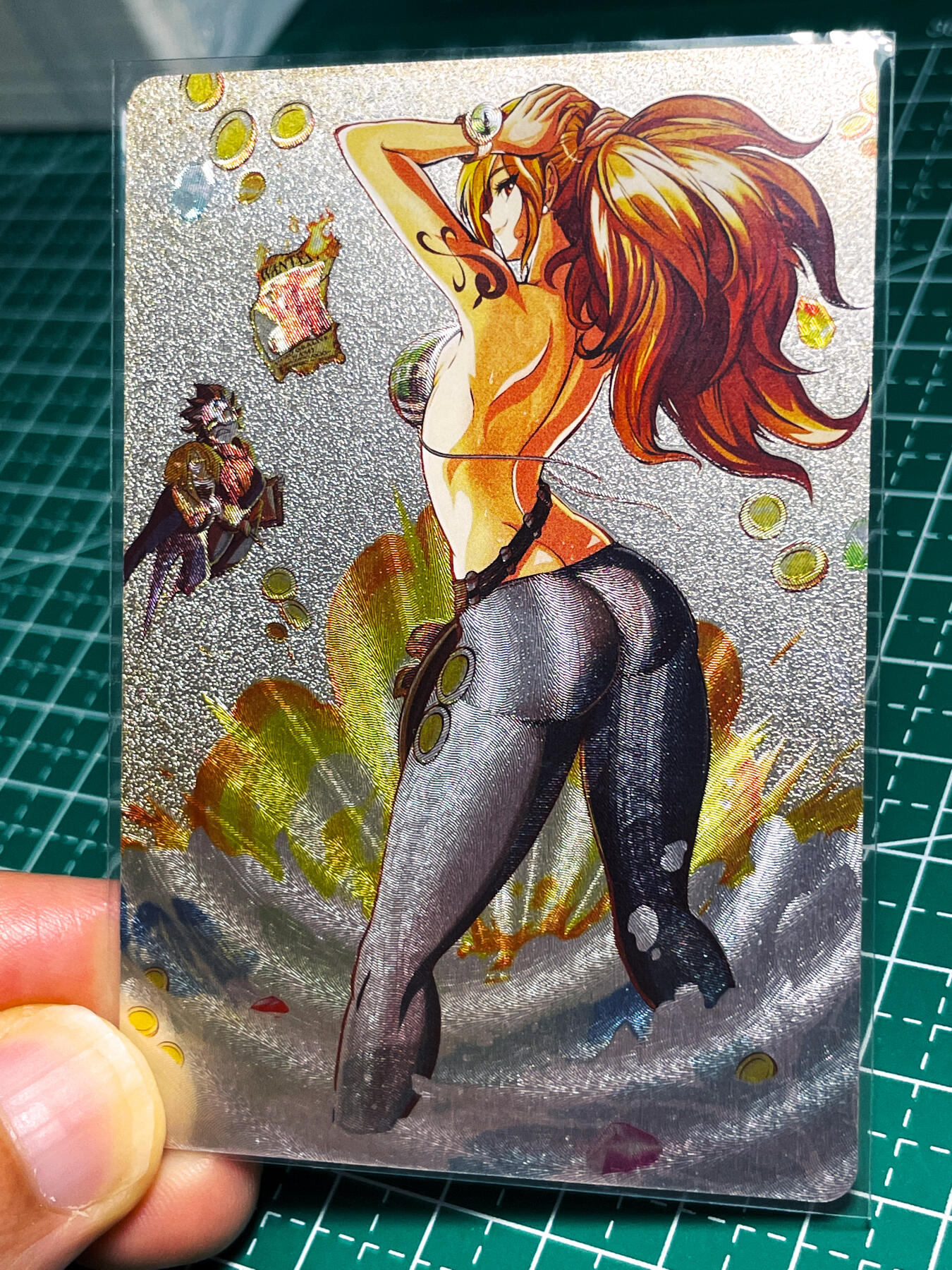 显眼宝23期 都是自己玩的卡 砖家卡牌   二次元动漫人物 海贼王娜美共1张  粗闪工艺 60*87（小卡尺寸）
