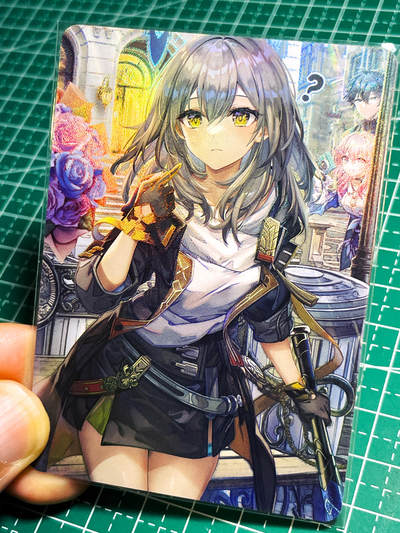 显眼宝23期 都是自己玩的卡 - 墨卡文创  星穹铁道开创者1张  折光彩闪  大卡尺寸63*88