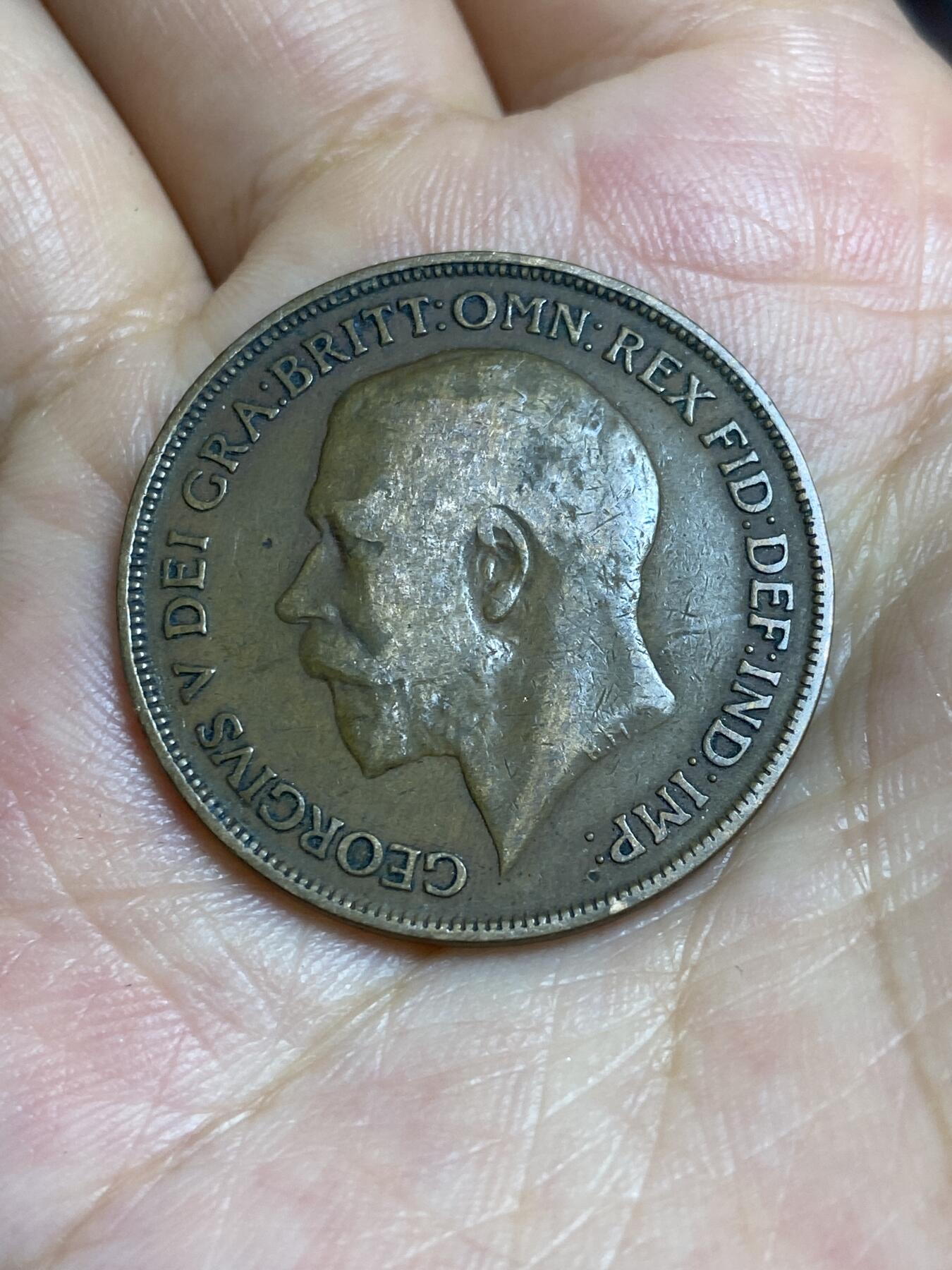 2025年第六十七场(总第九十三场）外国好品散币(免佣金) 英国🇬🇧1921年1便士(乔治五世第一版)