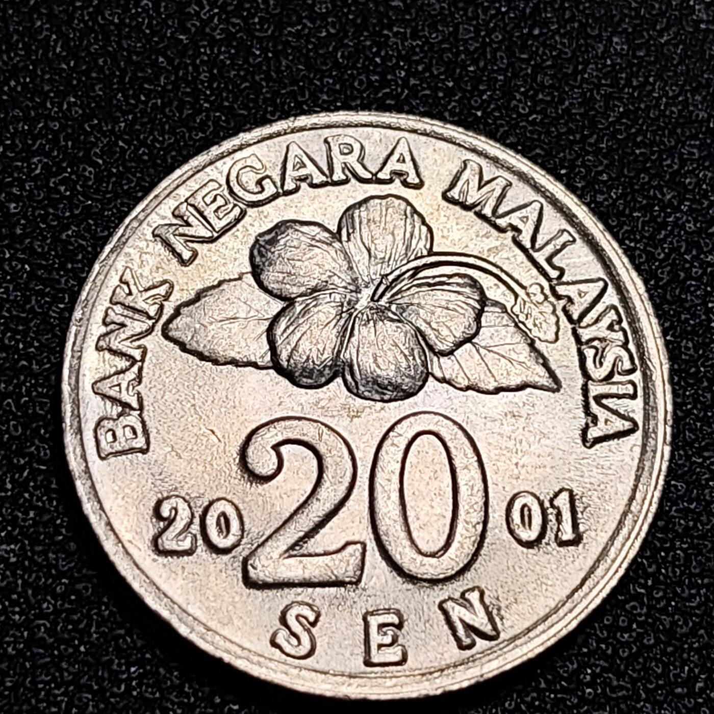 泉币菌-第53场-精品场 马来西亚2001年50仙镍币 传统手工艺品