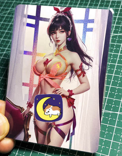 显眼宝23期 都是自己玩的卡 - 狐狸卡卡卡牌  国漫人物 小舞共1张   折光彩闪工艺   大卡尺寸  63*88