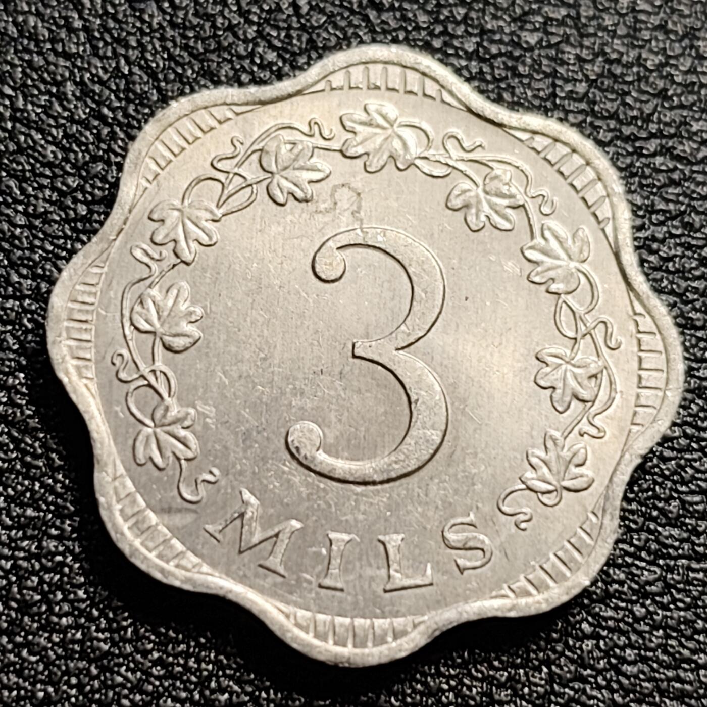 泉币菌-第54场-各国散币场 少见品种 原光美品 1972马耳他3米尔 蜜蜂 铝币纪念币