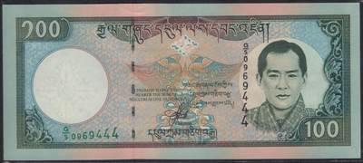 不丹2000年100努尔特鲁姆 444豹子尾 P-25 实物图 UNC - 不丹2000年100努尔特鲁姆 444豹子尾 P-25 实物图 UNC
