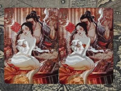 龙虎卡牌第46场 （无佣金，满120包邮，欢迎送拍） - 粗闪2张 燎原 彫仙 王六儿一对