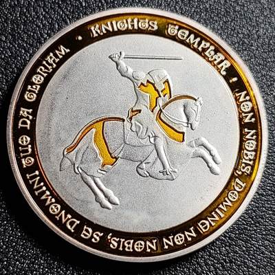 泉币菌-第53场-精品场 - 马剑圣殿骑士 纪念章 直径约40mm 