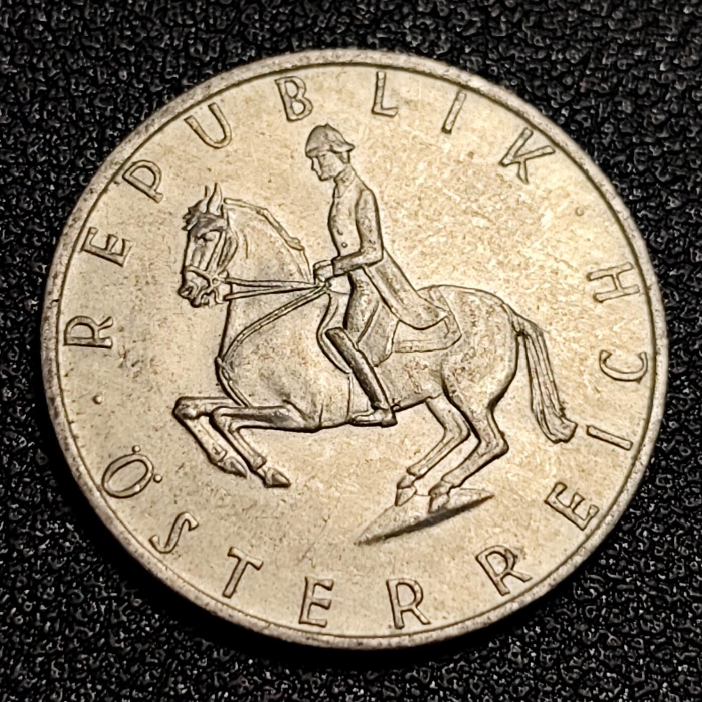泉币菌-第53场-精品场 奥地利1969年5先令 利皮扎纳马 铜镍币 23.5mm