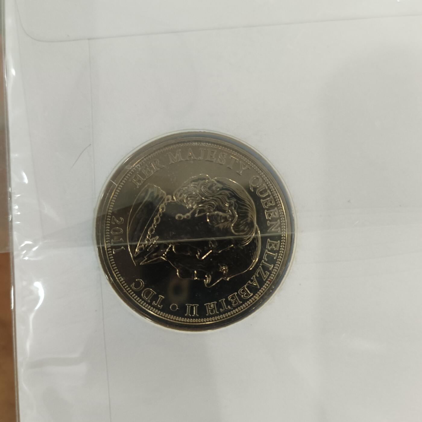 泡泡币外币第六十场可代拍15038385335微信 少见英国五磅纪念原封精致