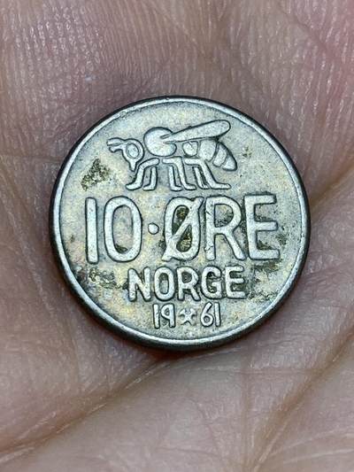 2025年第六十六场(总第九十二场）外国好品散币(免佣金) - 挪威🇳🇴1961年10欧尔(奥拉夫五世时期)