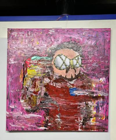 零元拍：歪歪亲笔签名丙烯原画作品，作品名称:《灰飞烟灭》 - 零元拍：歪歪亲笔签名丙烯原画作品，作品名称:《灰飞烟灭》