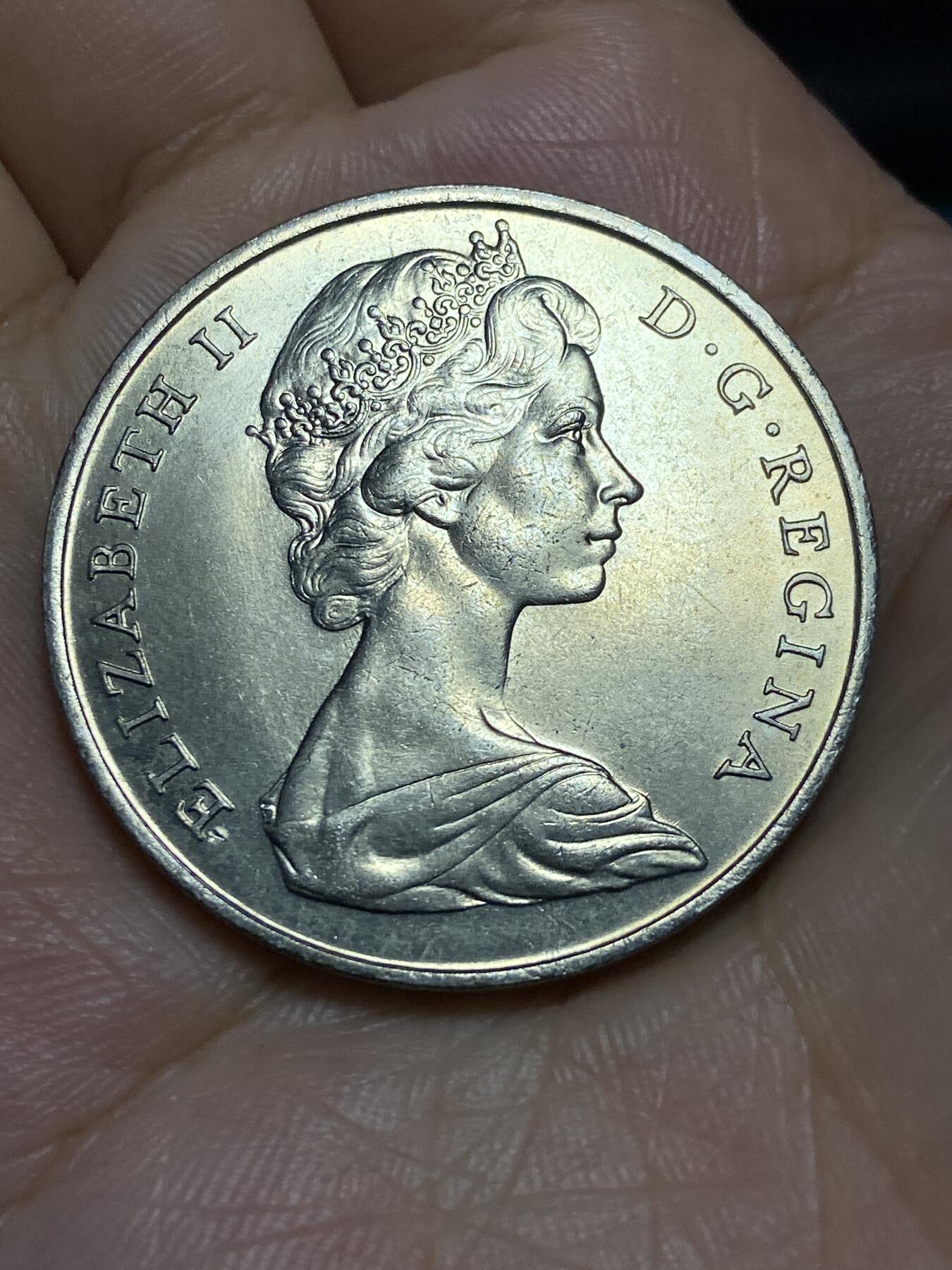 2025年第六十七场(总第九十三场）外国好品散币(免佣金) 英属直布罗陀🇬🇮1967年1克朗