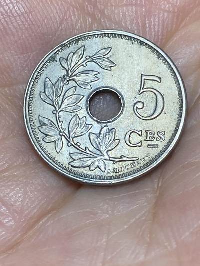 2025年第六十八场(总第九十四场）外国好品散币(免佣金) - 比利时🇧🇪1920年5分(阿尔贝一世时期，法语版)