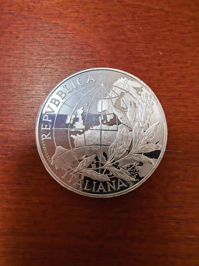 长老汇蛇年精选第二十三场拍卖 2003意大利欧洲人10欧元精制银币，8000枚