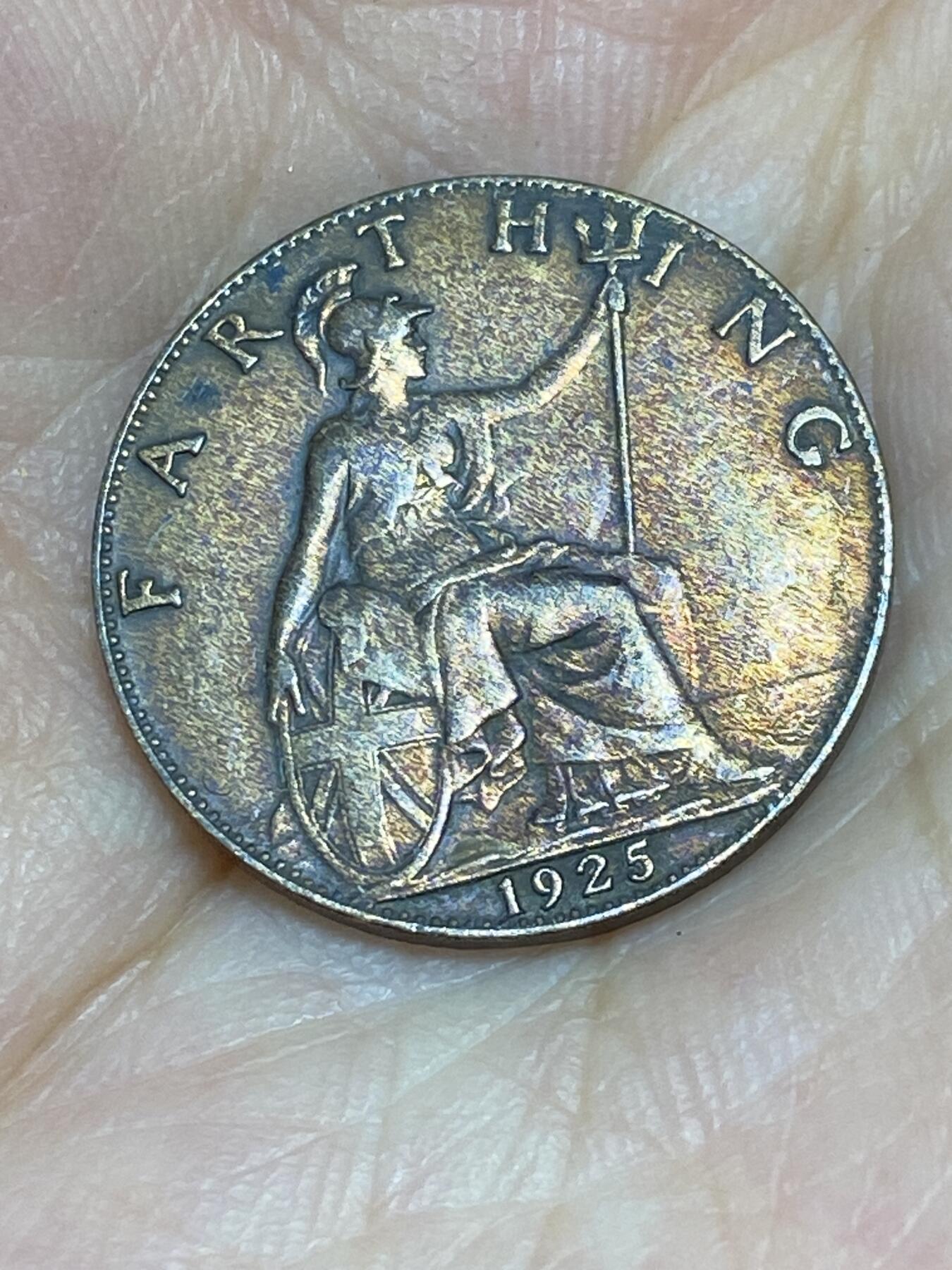 2025年第六十七场(总第九十三场）外国好品散币(免佣金) 五彩–英国🇬🇧1925年1法新(乔治五世第二版，关门年)