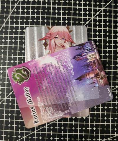 铃鹿第五期（提示一：自制卡难免瑕疵，可能存在撞角爆边等出厂瑕疵，介意慎拍；提示二：参拍请慎重，跑单押金不退的）） - 八重神子艺术版单卡粗闪