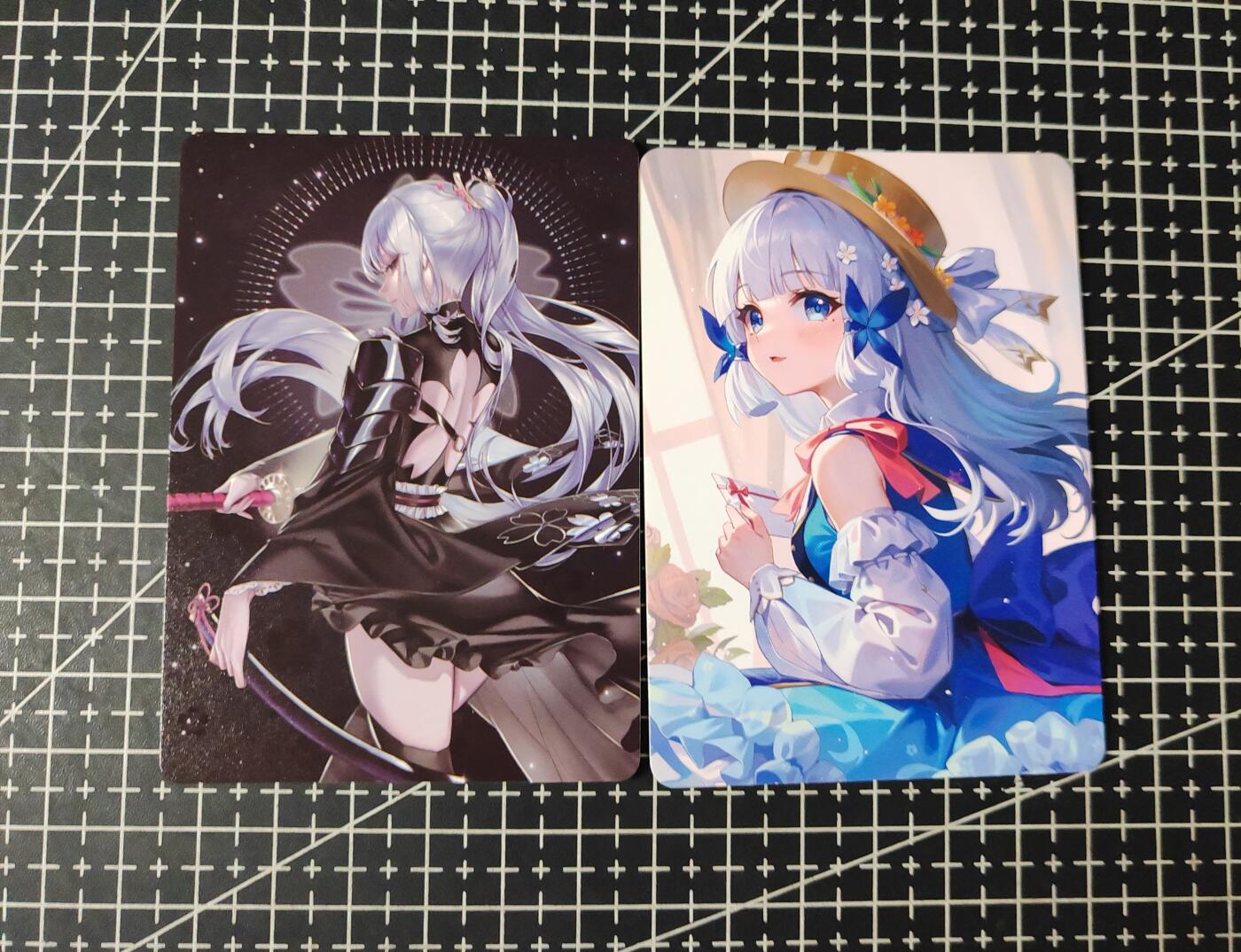 铃鹿第五期（提示一：自制卡难免瑕疵，可能存在撞角爆边等出厂瑕疵，介意慎拍；提示二：参拍请慎重，跑单押金不退的）） 原神彩闪对卡