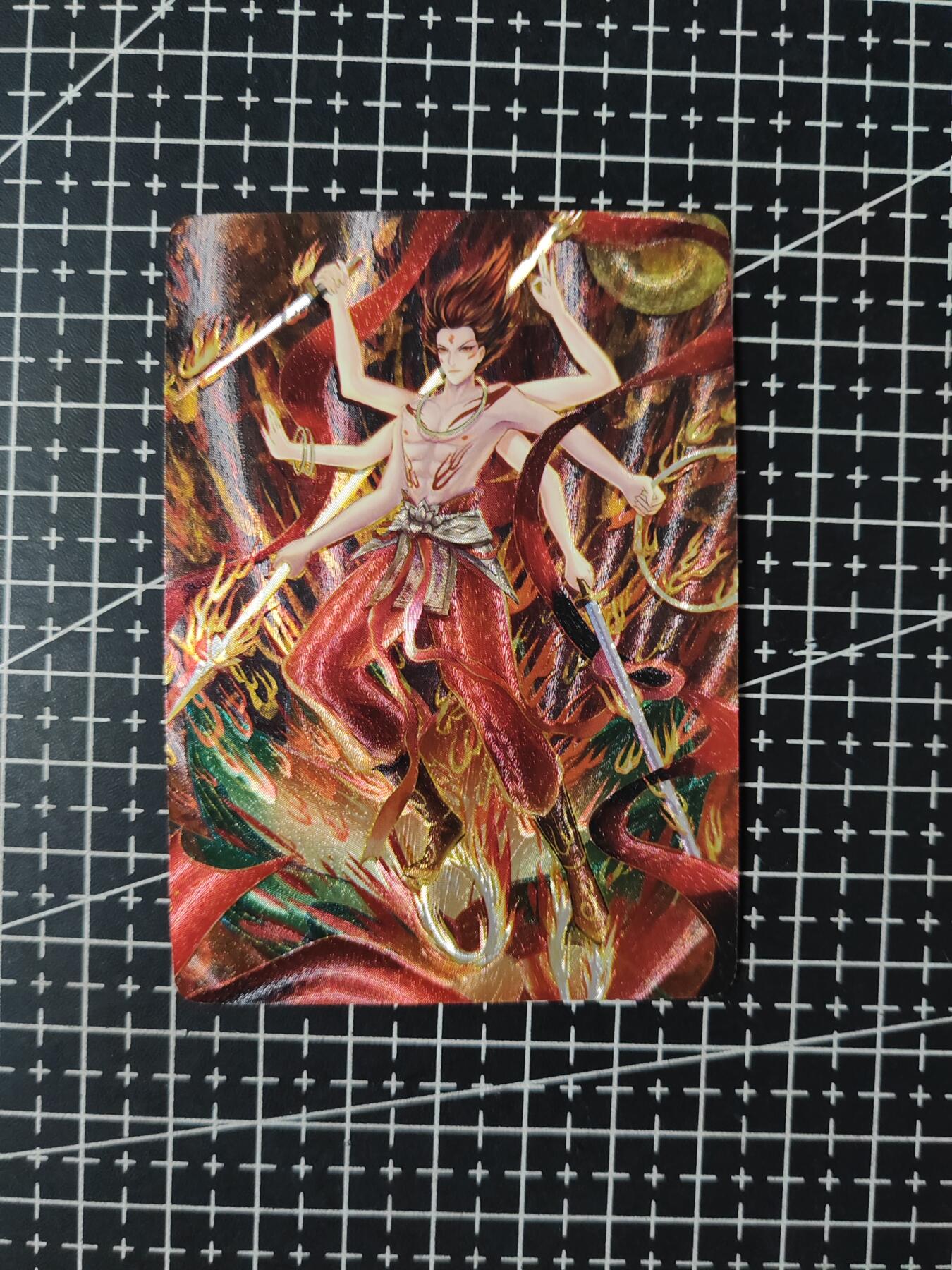 铃鹿第五期（提示一：自制卡难免瑕疵，可能存在撞角爆边等出厂瑕疵，介意慎拍；提示二：参拍请慎重，跑单押金不退的）） 冰狗哪吒特藏卡