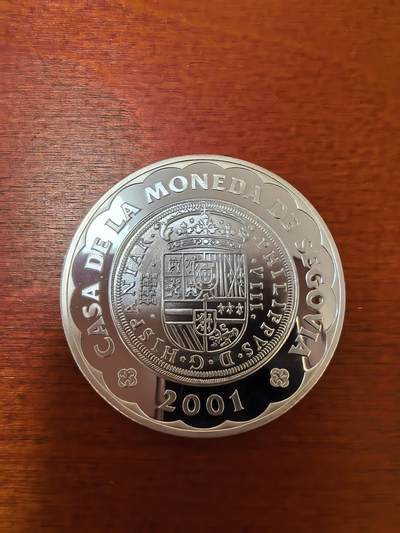 长老汇蛇年精选第二十三场拍卖 2001西班牙塞维利斯造币厂周年纪念2000比塞塔精制银币，27克925银