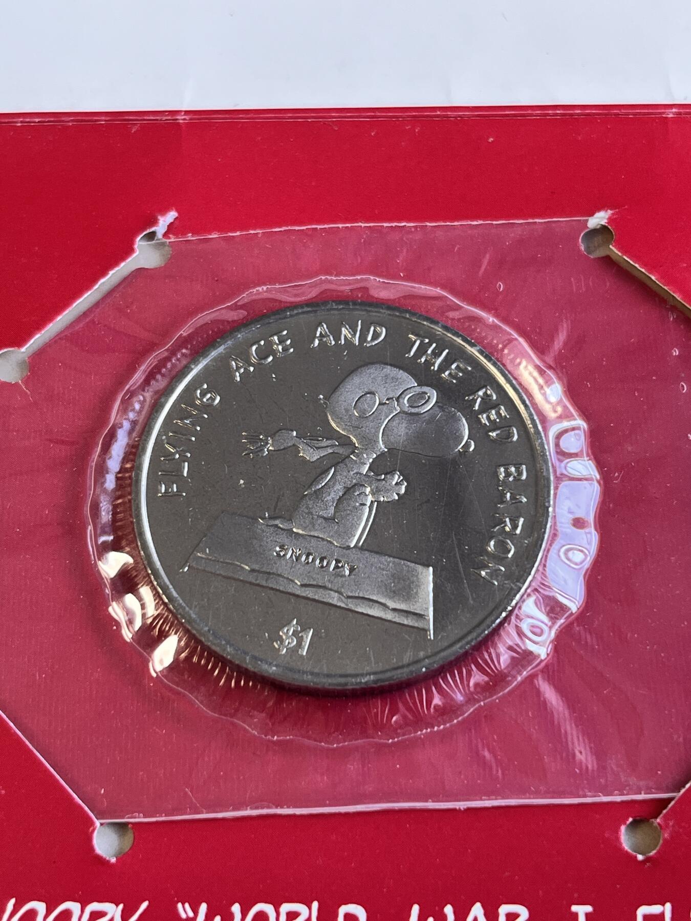 第166期拍卖【长期征集拍品】 卡装纽埃2001年史努比纪念币