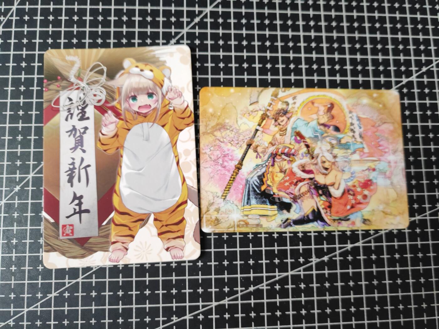 铃鹿第五期（提示一：自制卡难免瑕疵，可能存在撞角爆边等出厂瑕疵，介意慎拍；提示二：参拍请慎重，跑单押金不退的）） 疾风牛年虎年特卡对卡