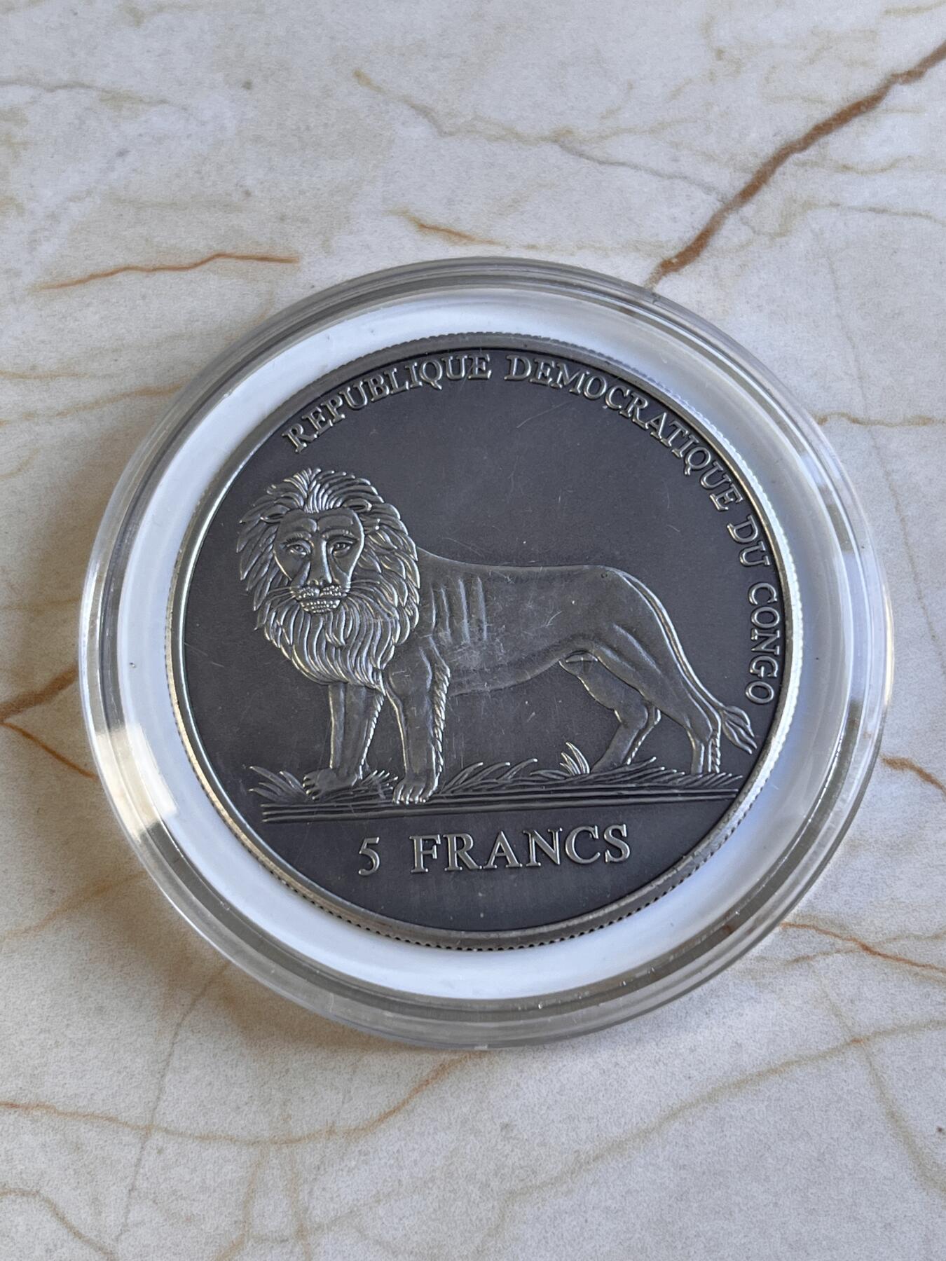 第166期拍卖【长期征集拍品】 刚果2005年航海万年历仿古双层可旋转纪念币