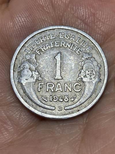 2025年第六十八场(总第九十四场）外国好品散币(免佣金) - 法国🇫🇷1948年1法郎(B标，博蒙莱罗热造)