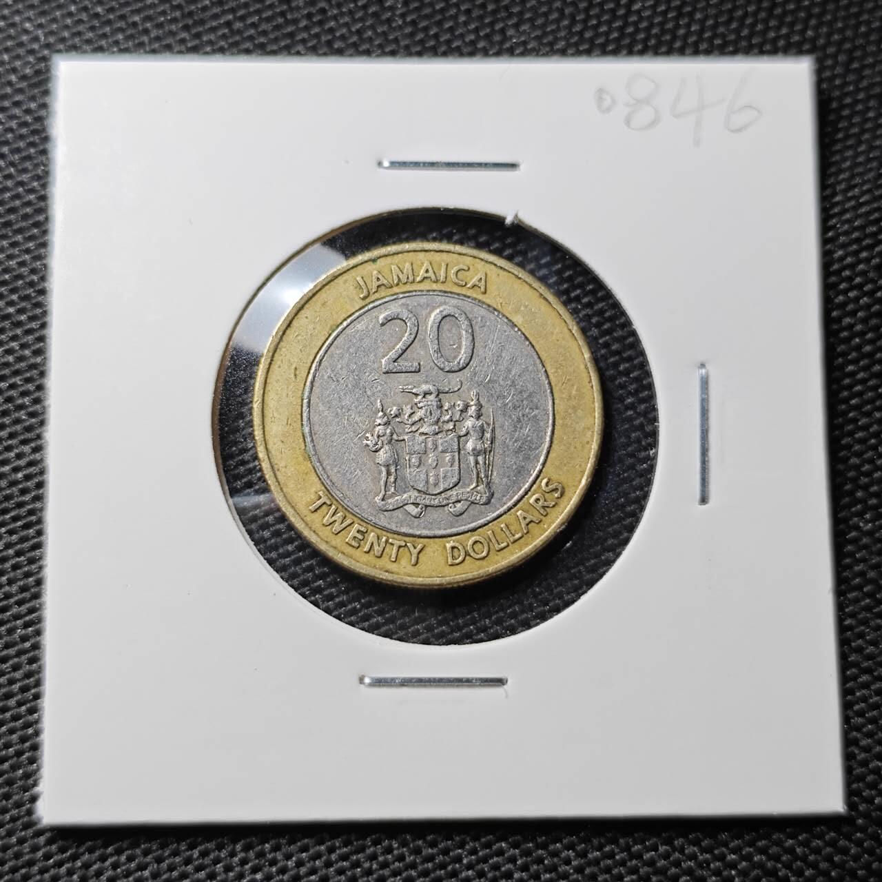 KK钱币收藏小铺 第308期 2月预留时间 周末发货 2000 牙买加20元