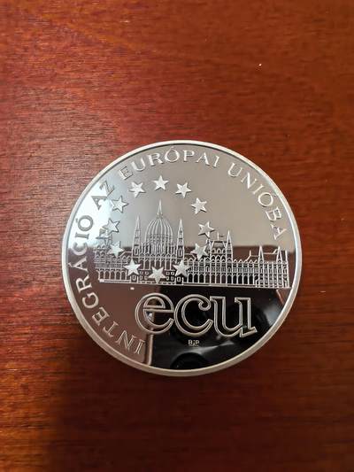 长老汇蛇年精选第二十三场拍卖 1995匈牙利欧盟1000弗林特精制银币，1盎司925银