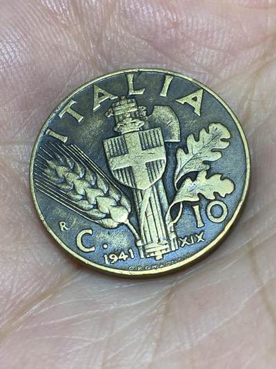 2025年第六十七场(总第九十三场）外国好品散币(免佣金) - 意大利🇮🇹1941年10分