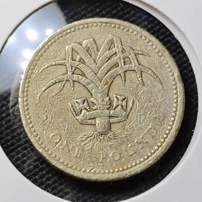 KK钱币收藏小铺 第308期 2月预留时间 周末发货 -  1985英国1磅