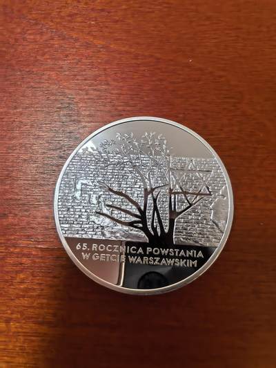 长老汇蛇年精选第二十三场拍卖 2008波兰华沙贫民窟起义65周年20兹罗提精制银币，28.28克925银（2）