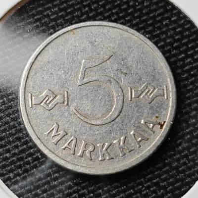 KK钱币收藏小铺 第308期 2月预留时间 周末发货 - 1955芬兰5 马克铁币 不多见