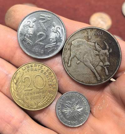 南宋泉阁俄币 外币 国币 专场第十四期【送拍无额外佣金】 - 各类外国钱币一组四枚枚